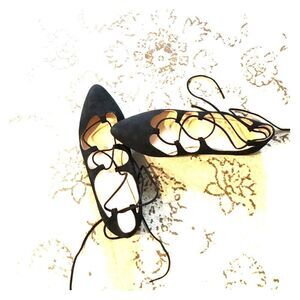 Suede shoes. 